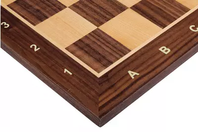 Zestaw szachowy French Lardy (replika) - szachownica (pole 58 mm), figury (król 96 mm)